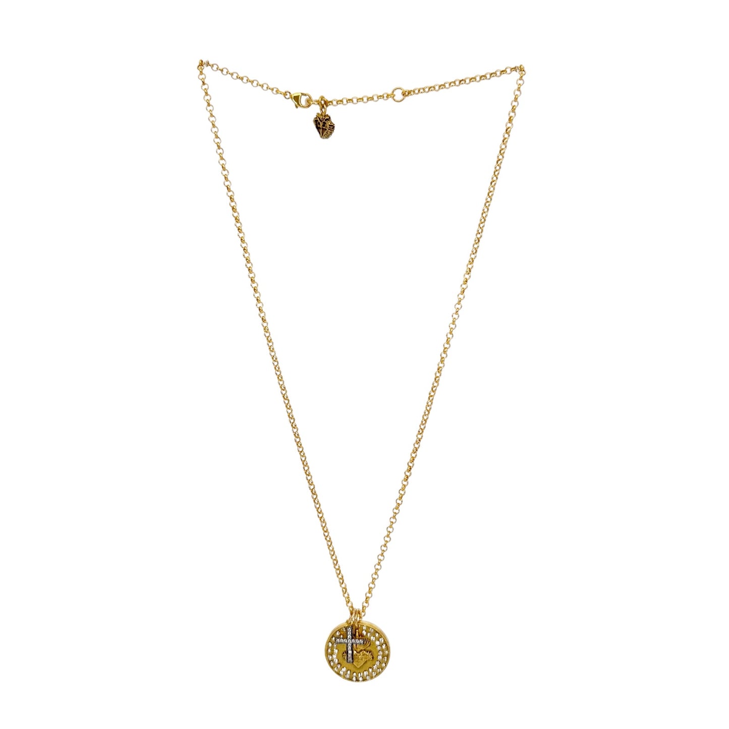 VIRGINS SAINTS & ANGELS VSA Sacred Heart Relic Charm Necklace Gift Set