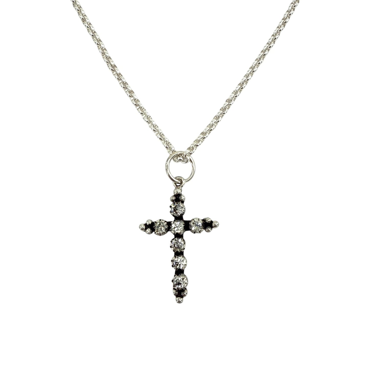 VIRGINS SAINTS & ANGELS VSA Madonna Cross Sterling Silver Necklace