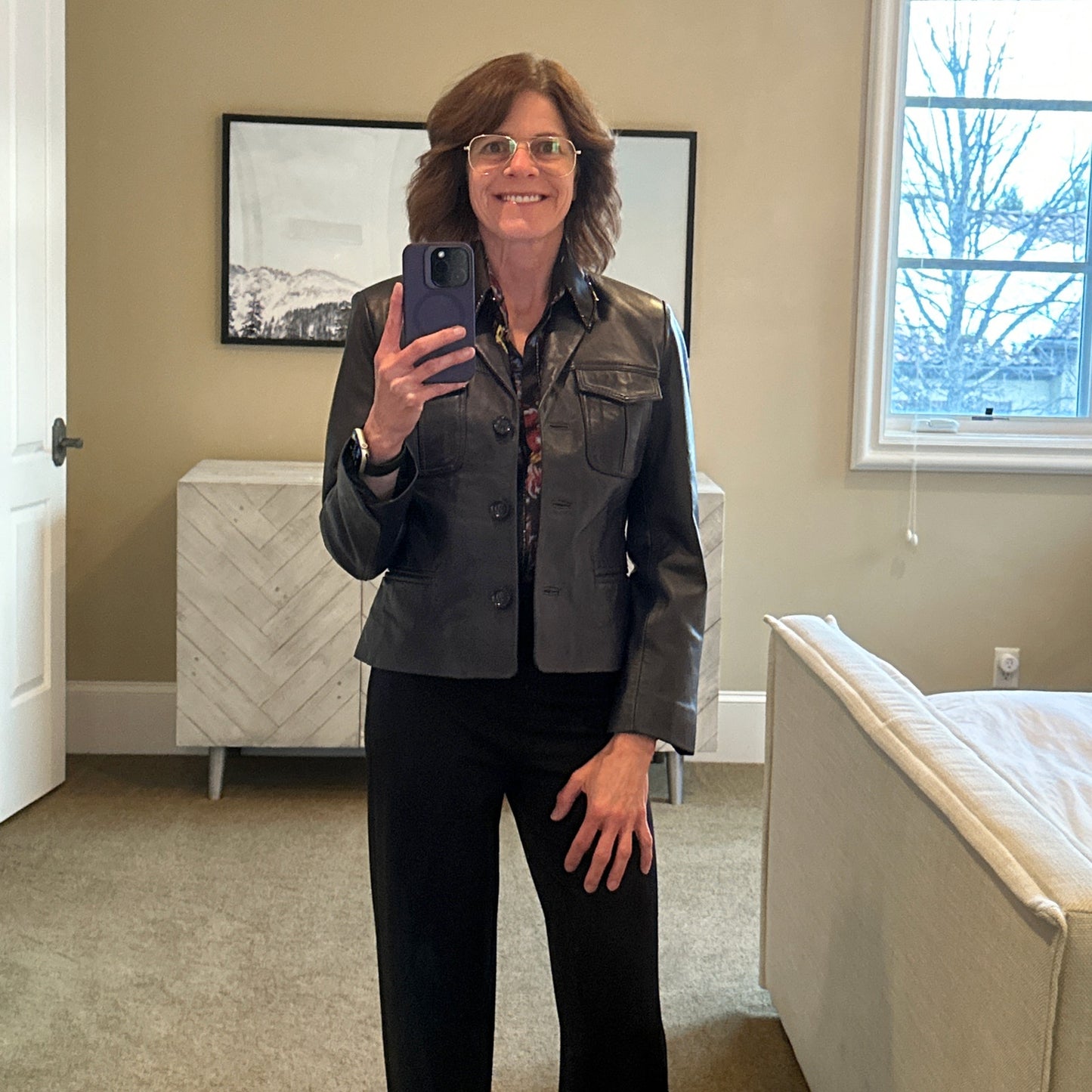 ZADIG & VOLTAIRE Liams Leather Jacket M