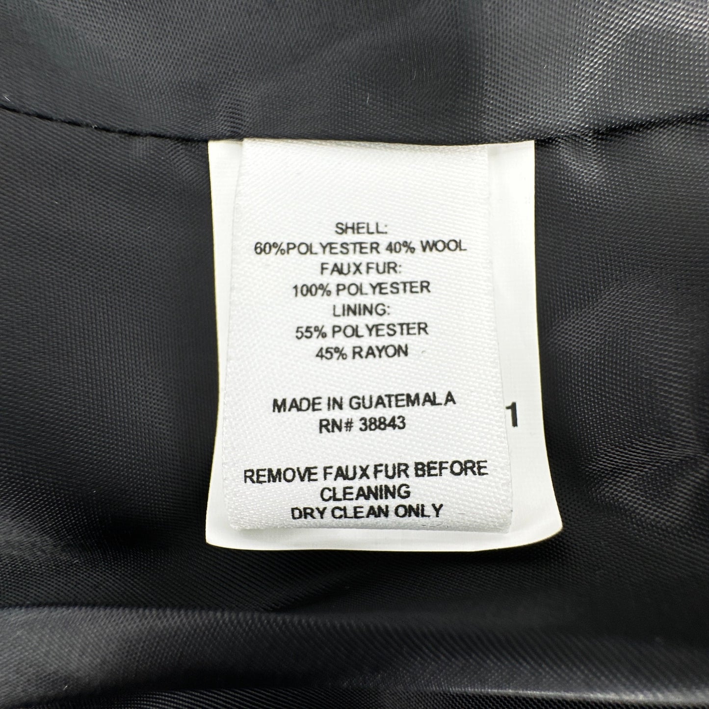 MERCER COLLECTIVE Georgia Faux Fur Collar Double-Breasted Peacoat S