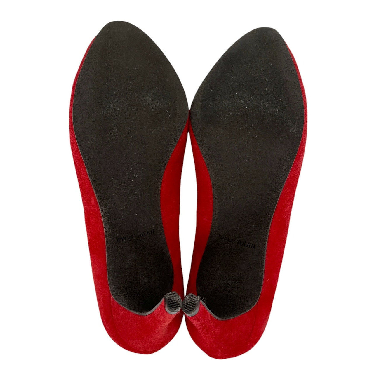COLE HAAN Grand.OS Suede Pump in Red 6.5