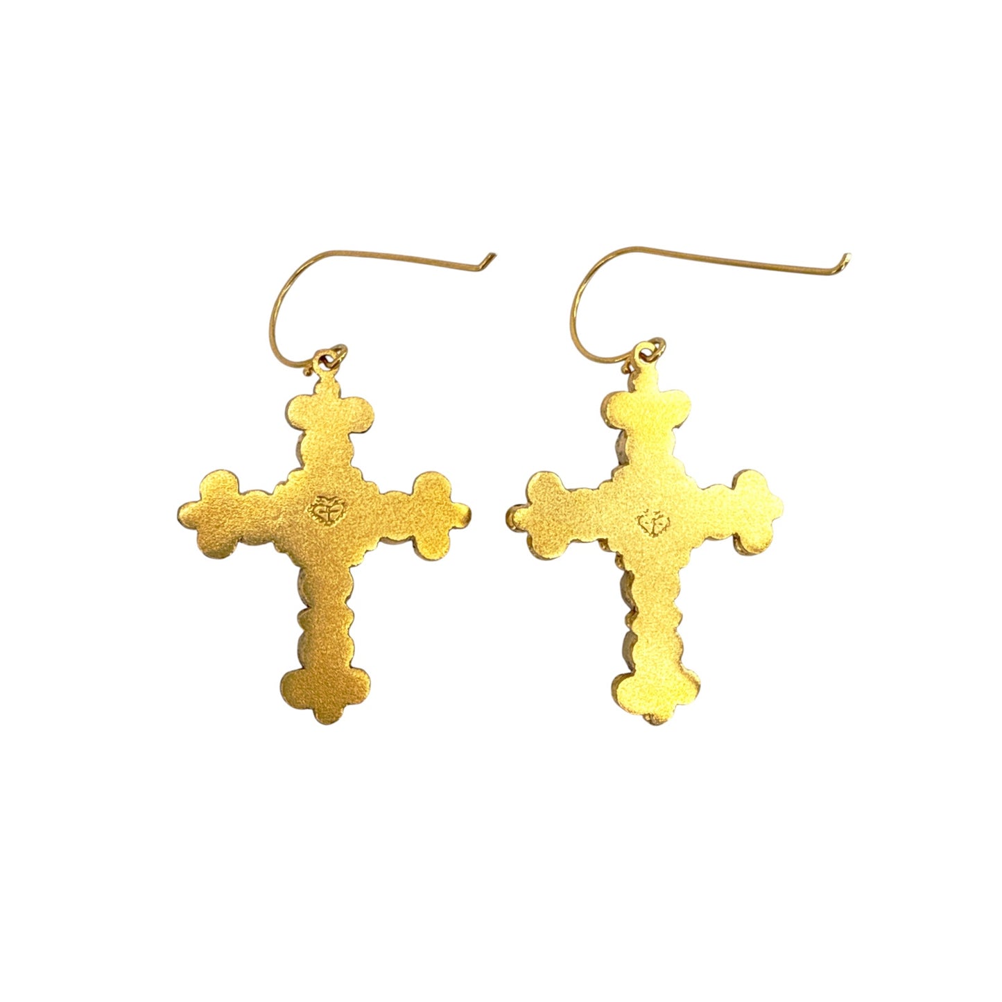 VIRGINS SAINTS & ANGELS VSA Addie Earrings Gold & Fuchsia Pink