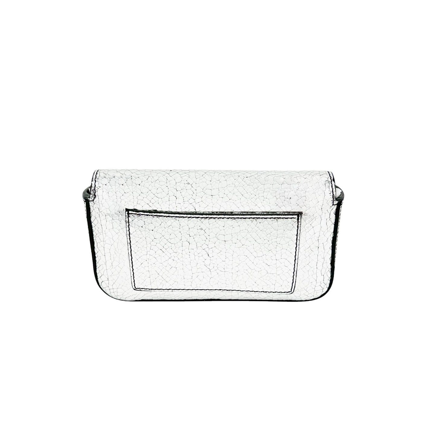 TOM FORD Shiny T Clasp Mini Crossbody Bag in Silver