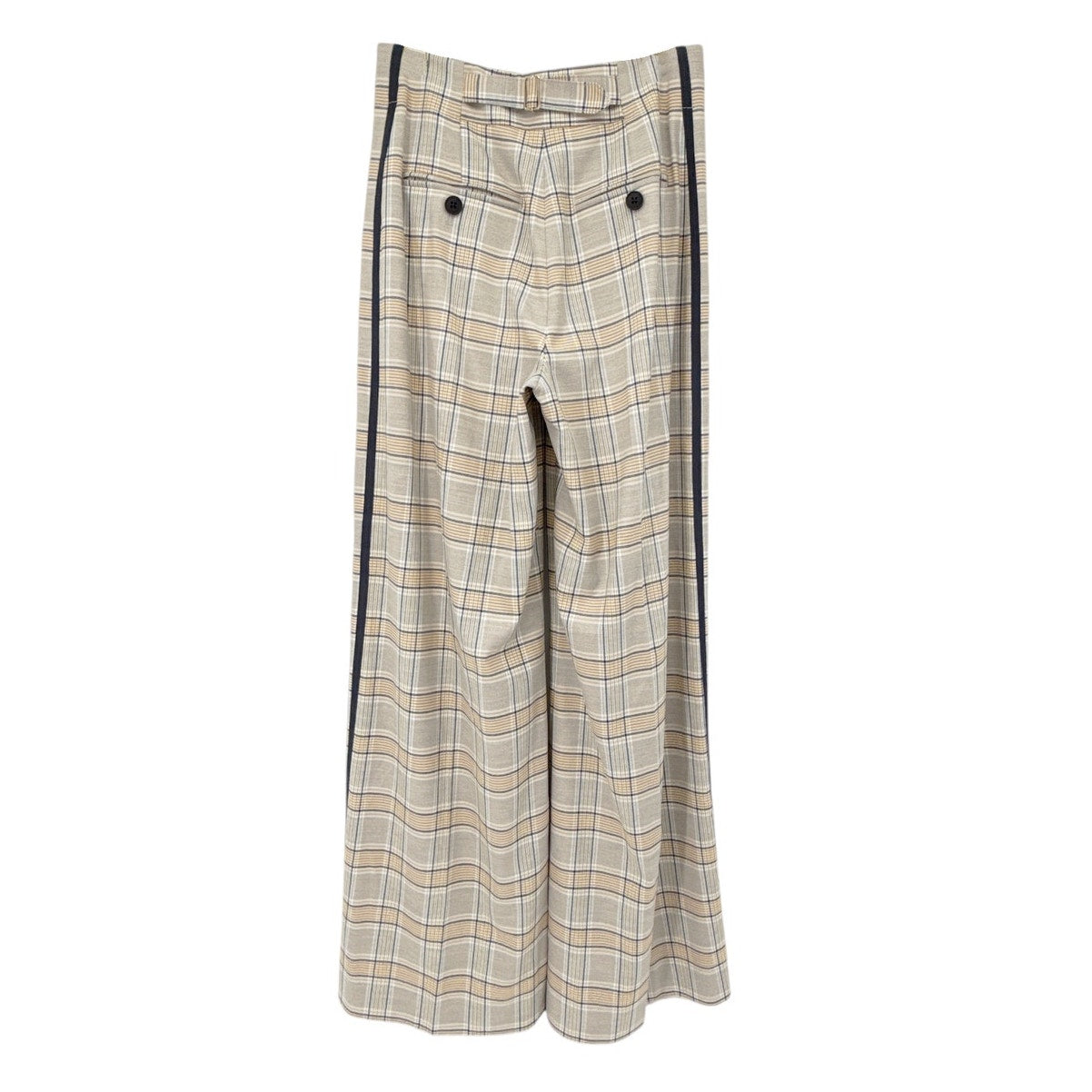 ME+EM Statement Check Super Wide Leg Trouser UK6|US2