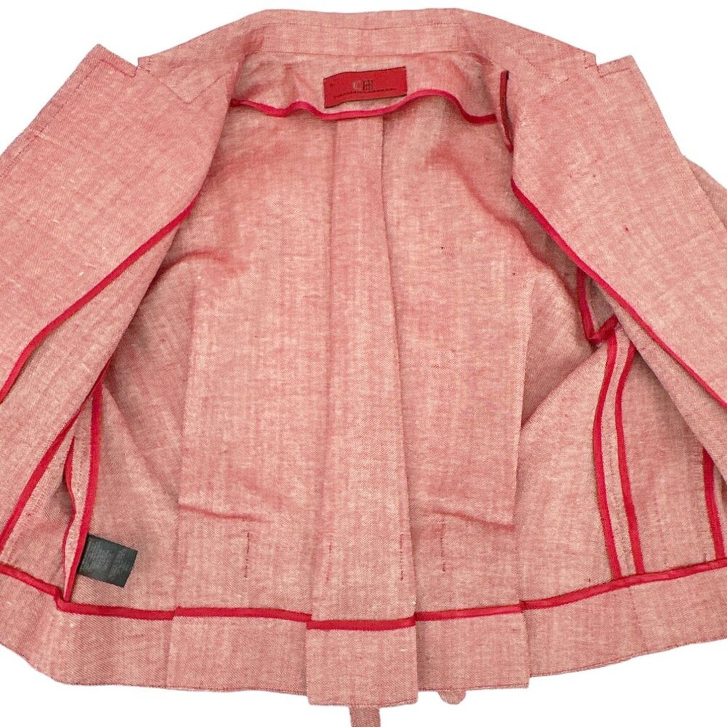 CAROLINA HERRERA Cropped Open Front Silk Blend Jacket 4