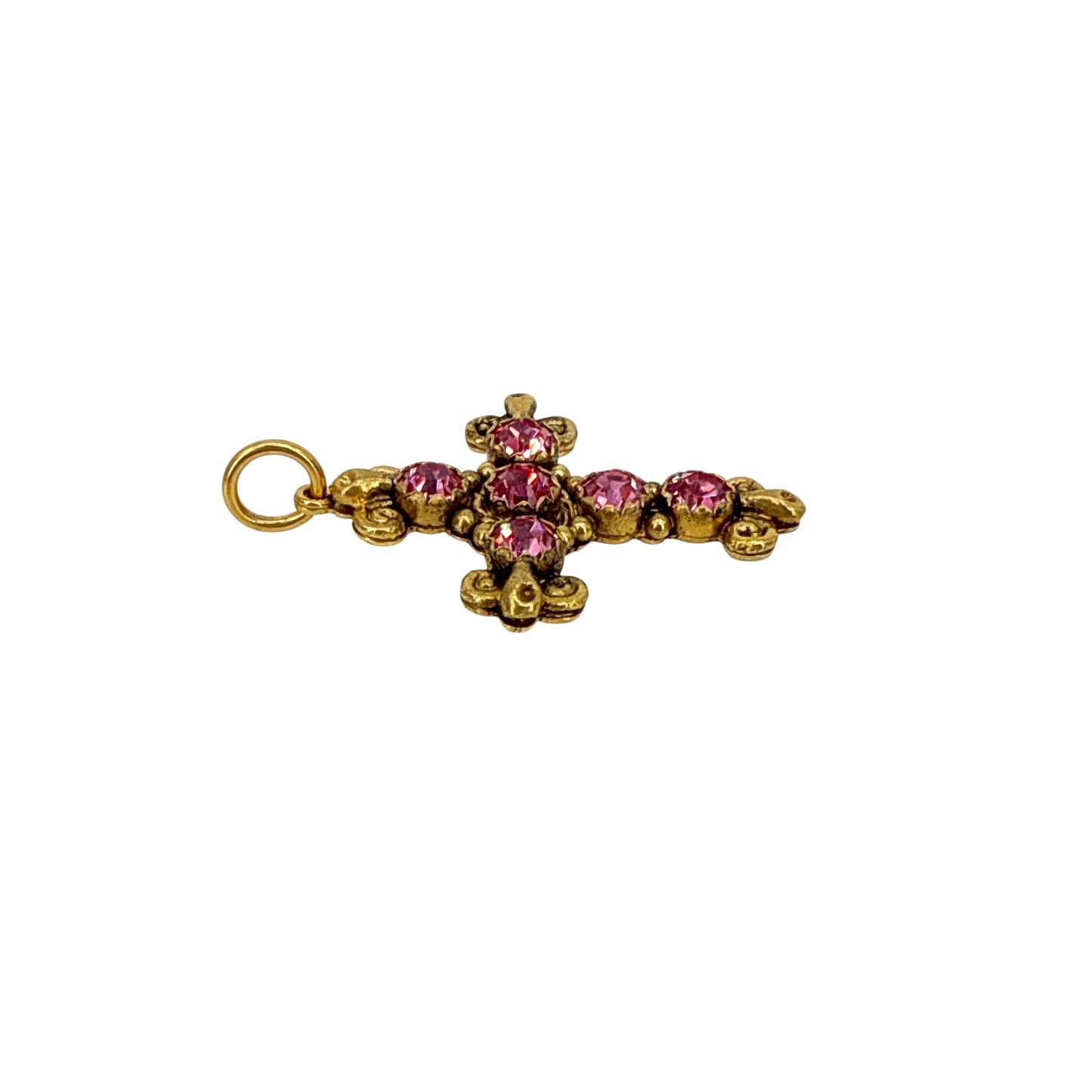 VIRGINS SAINTS & ANGELS VSA Addie Charm Pink & Gold