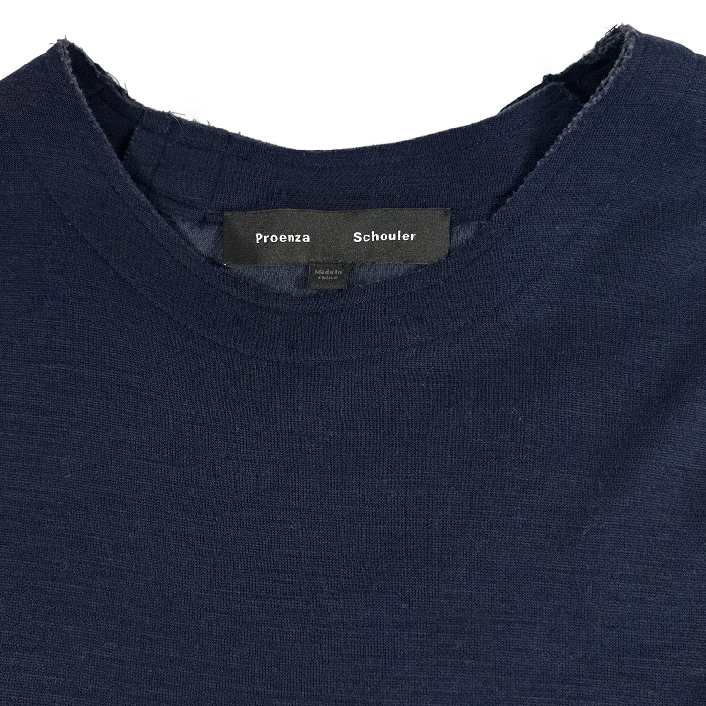 PROENZA SCHOULER Tie Back Short Sleeve Sweatshirt S
