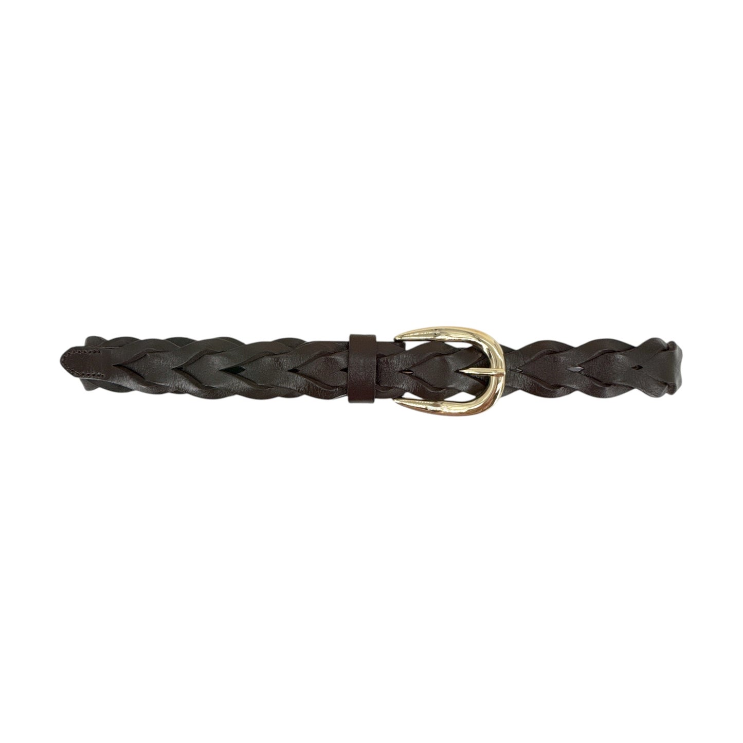 MADEWELL Braided Belt in Dark Carob XXS-S