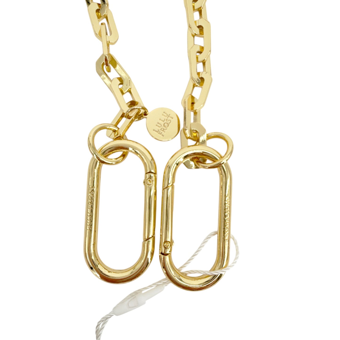 VERONICA BEARD Swag Edge Chain Bag Charm in Gold