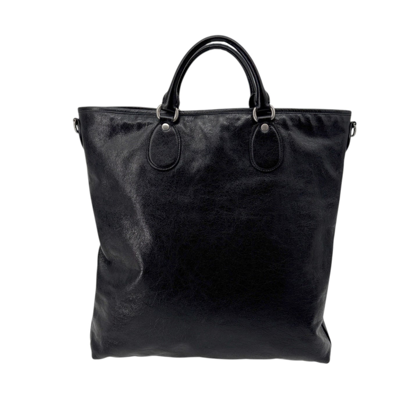 GUCCI Textured Leather Morpheus Militare Crossbody Tote Bag in Black