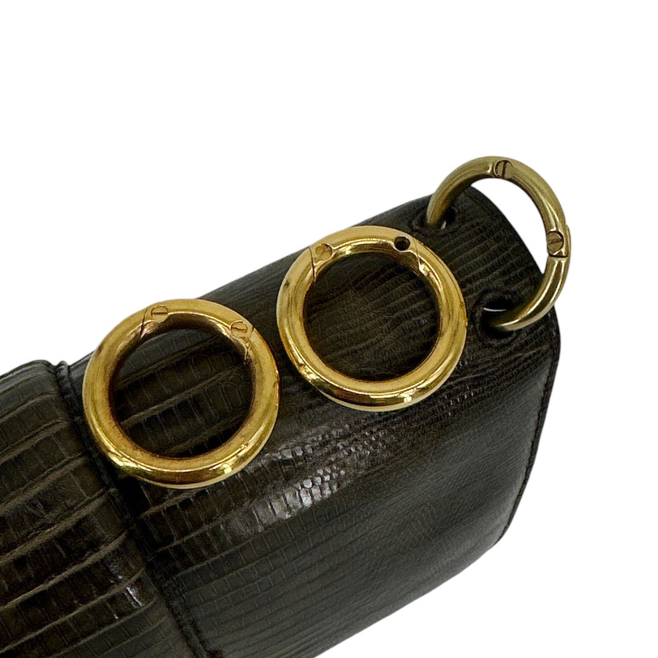 TOM FORD Tara Chain Tejus Lizard Shoulder Bag