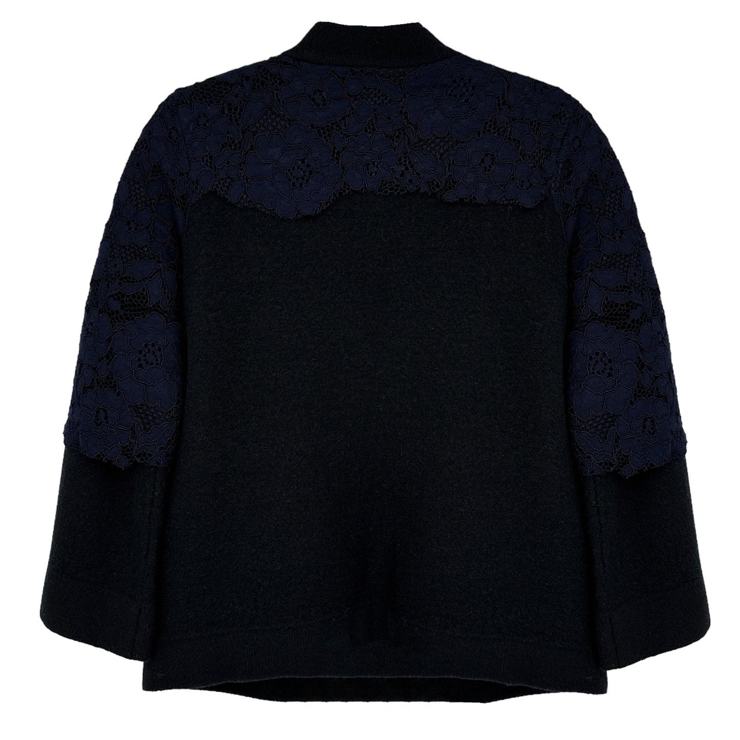 ANTHROPOLOGIE Field Flower Lace Bell Sleeve Sweater Jacket Size XS
