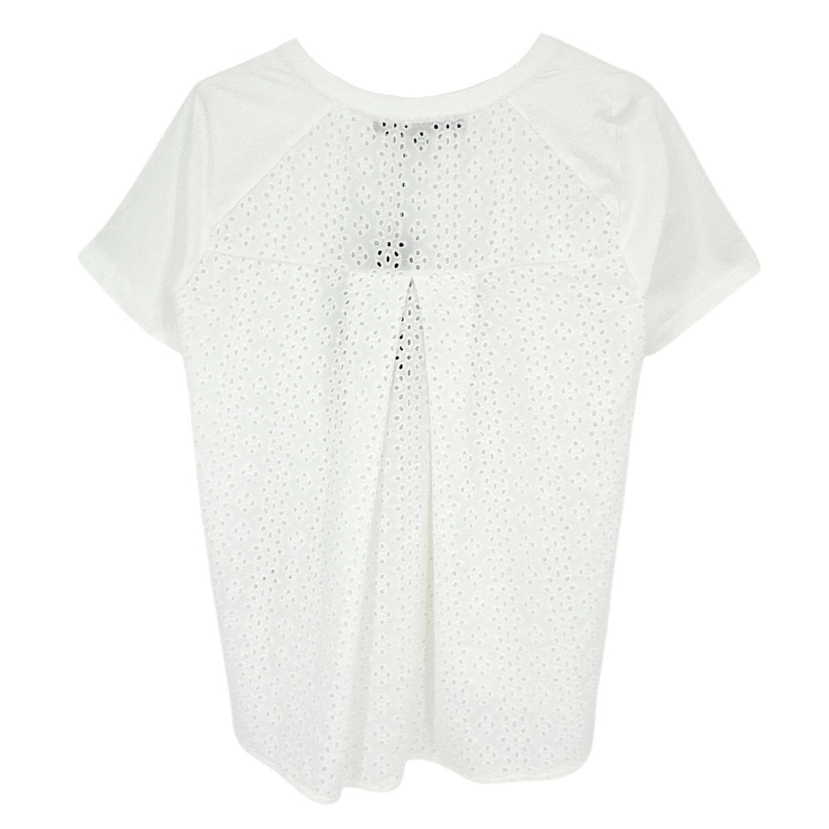 VERONICA BEARD Mauna Eyelet Tee S