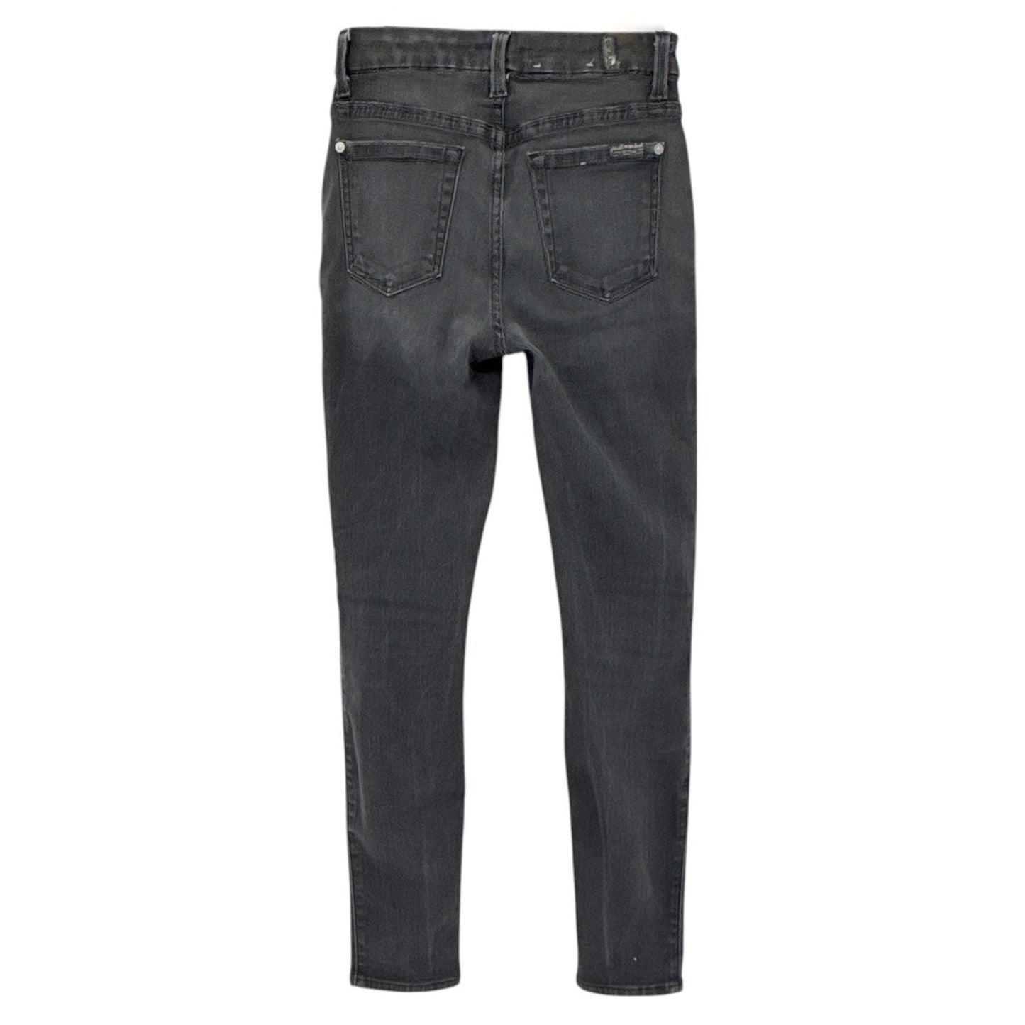 7 for ALL MANKIND b(air) denim The High Waist Ankle Skinny in Grey 24