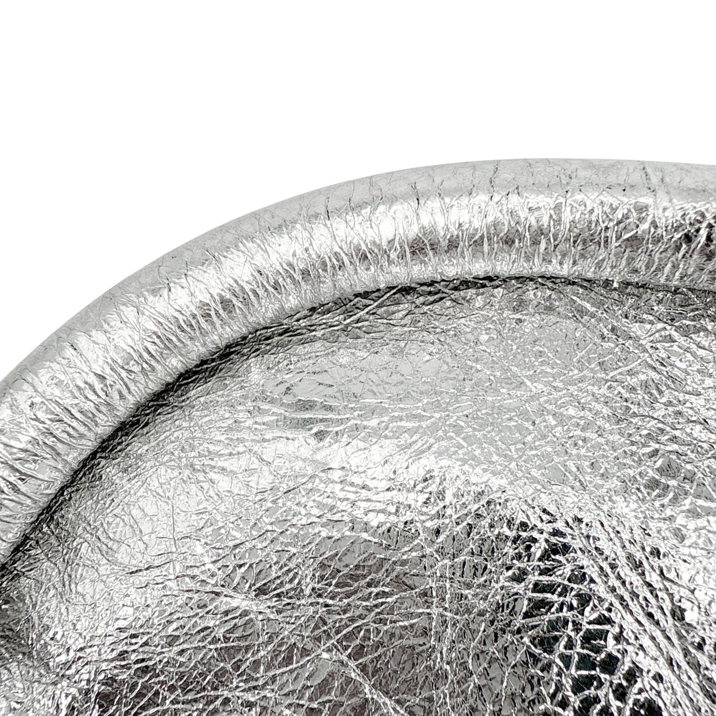 PROENZA SCHOULER Large Ruched Tote in Metallic Crinkled Leather