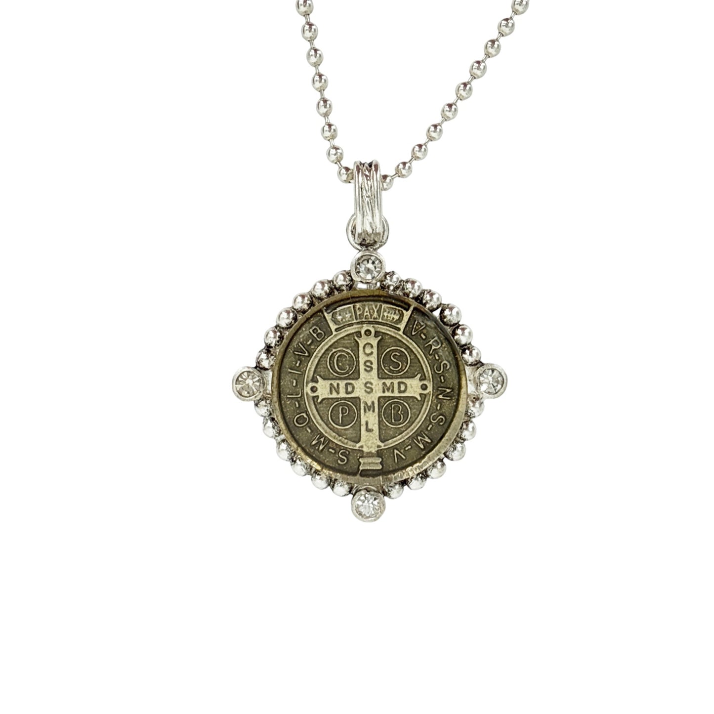 VIRGINS SAINTS & ANGELS VSA Bespoke San Benito Charm Necklace in Sterling Silver