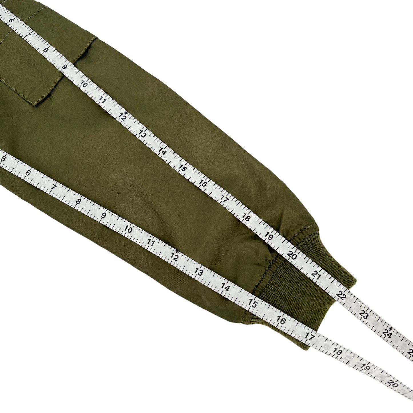 GOOD AMERICAN Bomber Jacket in Green Satin XS