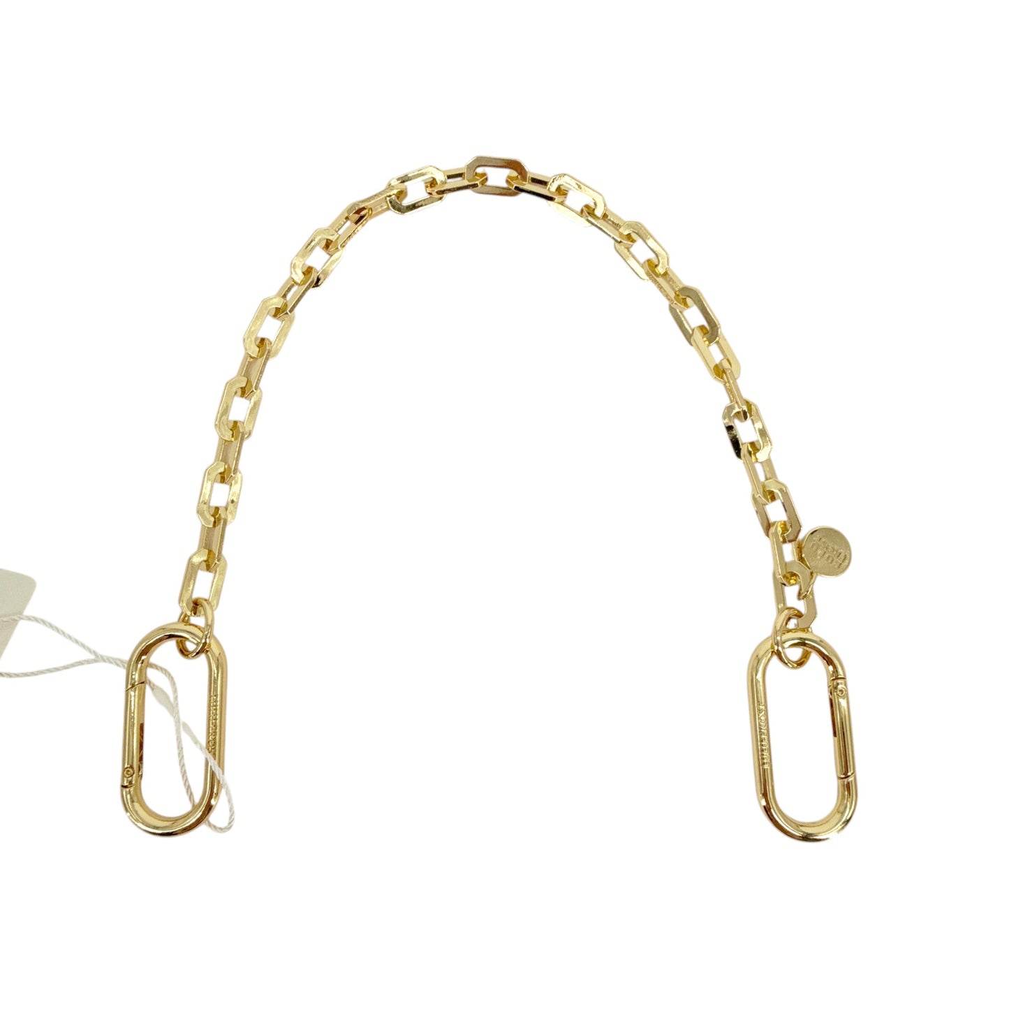 VERONICA BEARD Swag Edge Chain Bag Charm in Gold