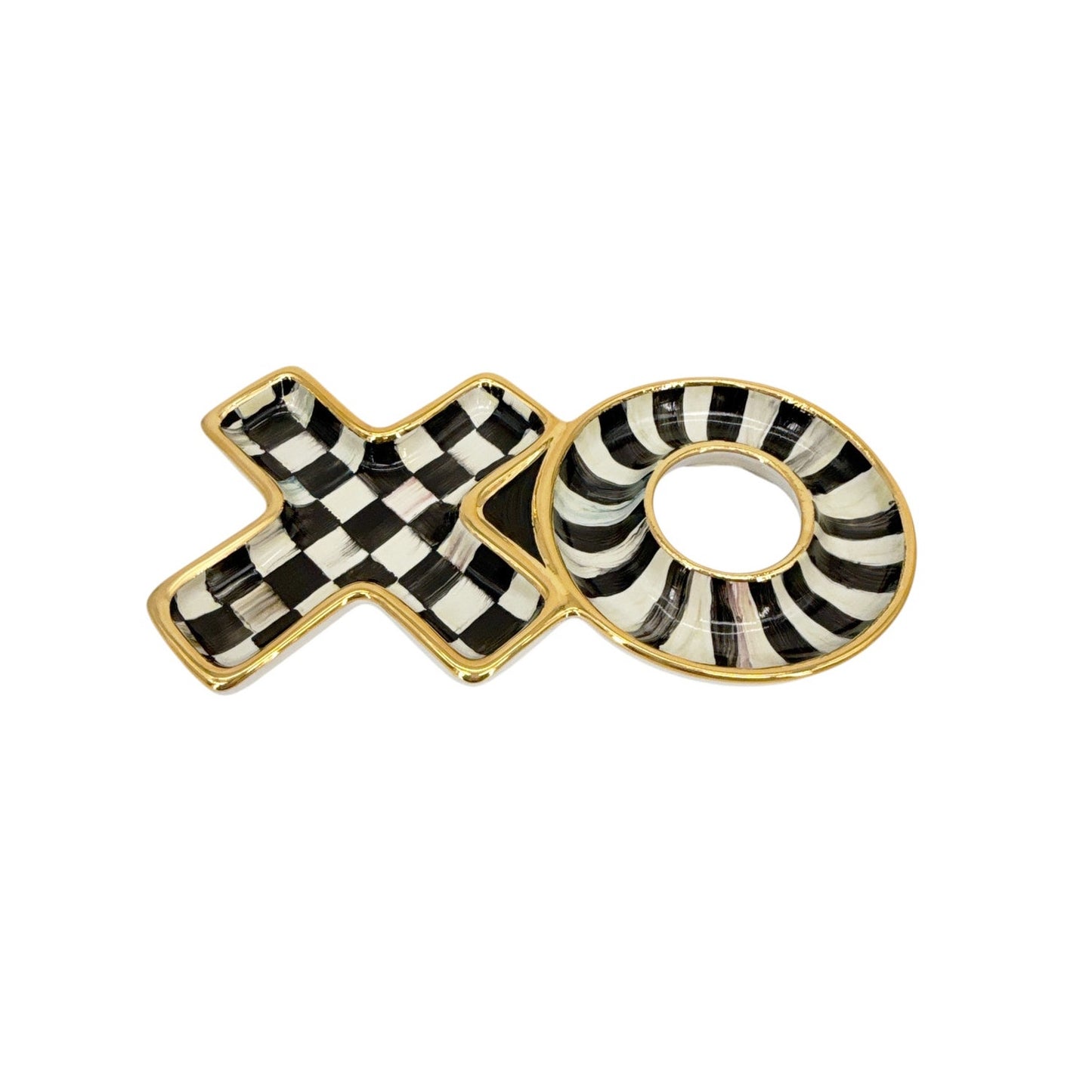 MACKENZIE-CHILDS XO Dish in Courtly Check