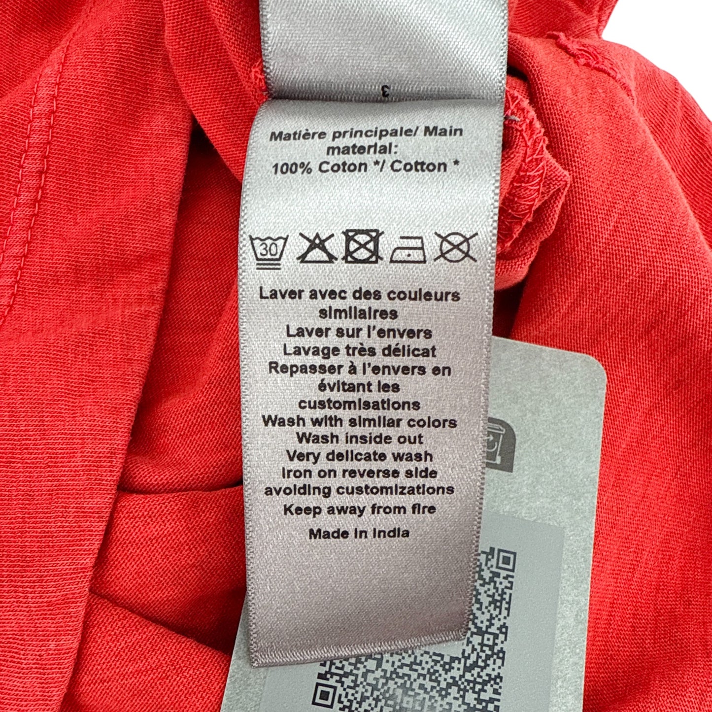 ZADIG & VOLTAIRE Bow Embellished Tee in Red S