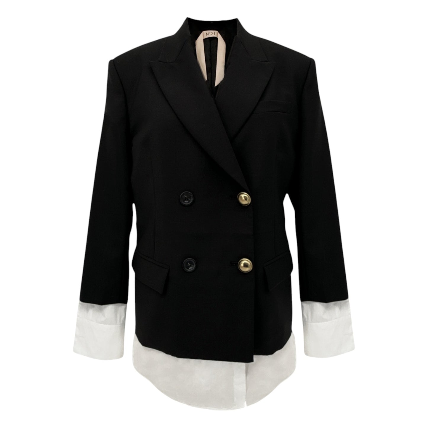 No.21 Double Breasted Blazer in Black EU40|S