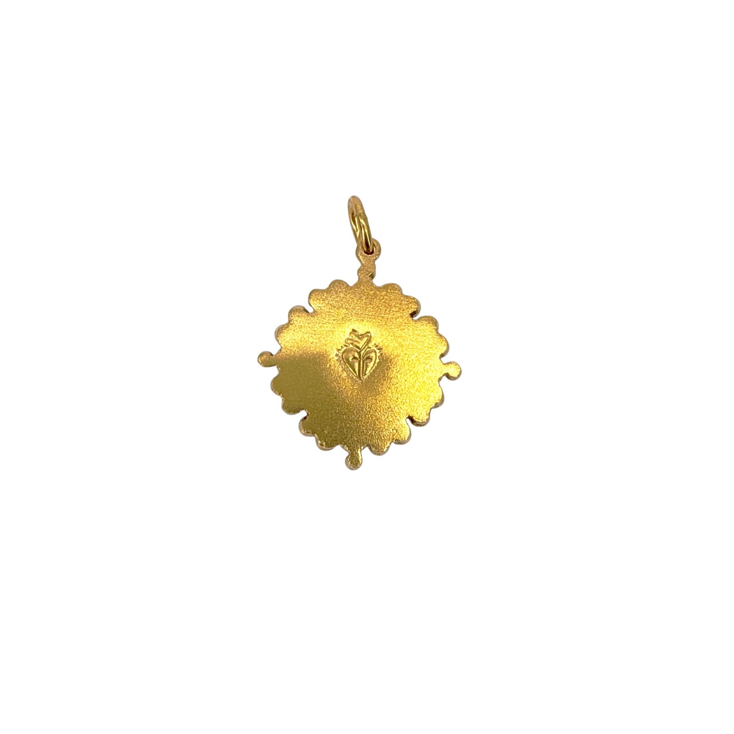 VIRGINS SAINTS & ANGELS VSA Petite Cloister Sacred Heart Charm in Gold