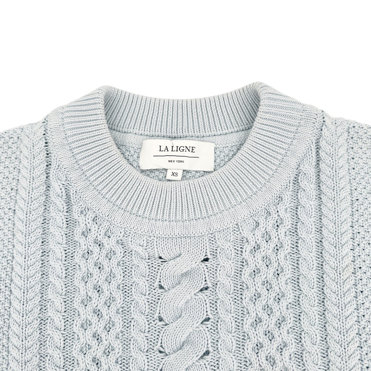 LA LIGNE Picnic Sweater in Pale Blue XS