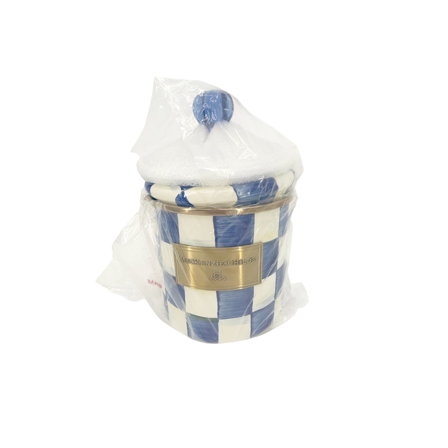 MACKENZIE-CHILDS Royal Check Canister Small