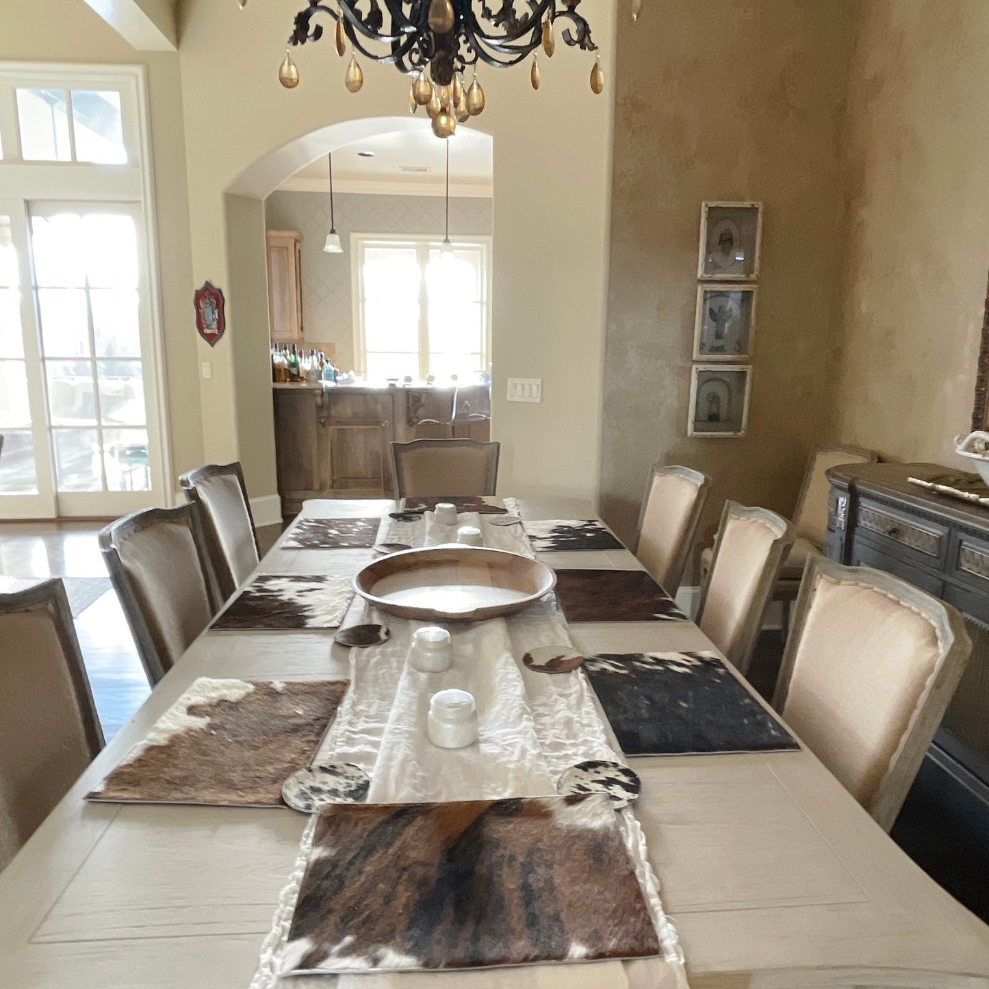 RODEO Cowhide Placemats || Set of 4