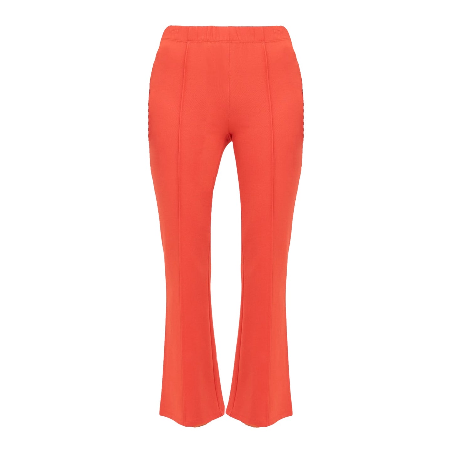 CLARE V. Le Flare Pants in Bright Poppy XS