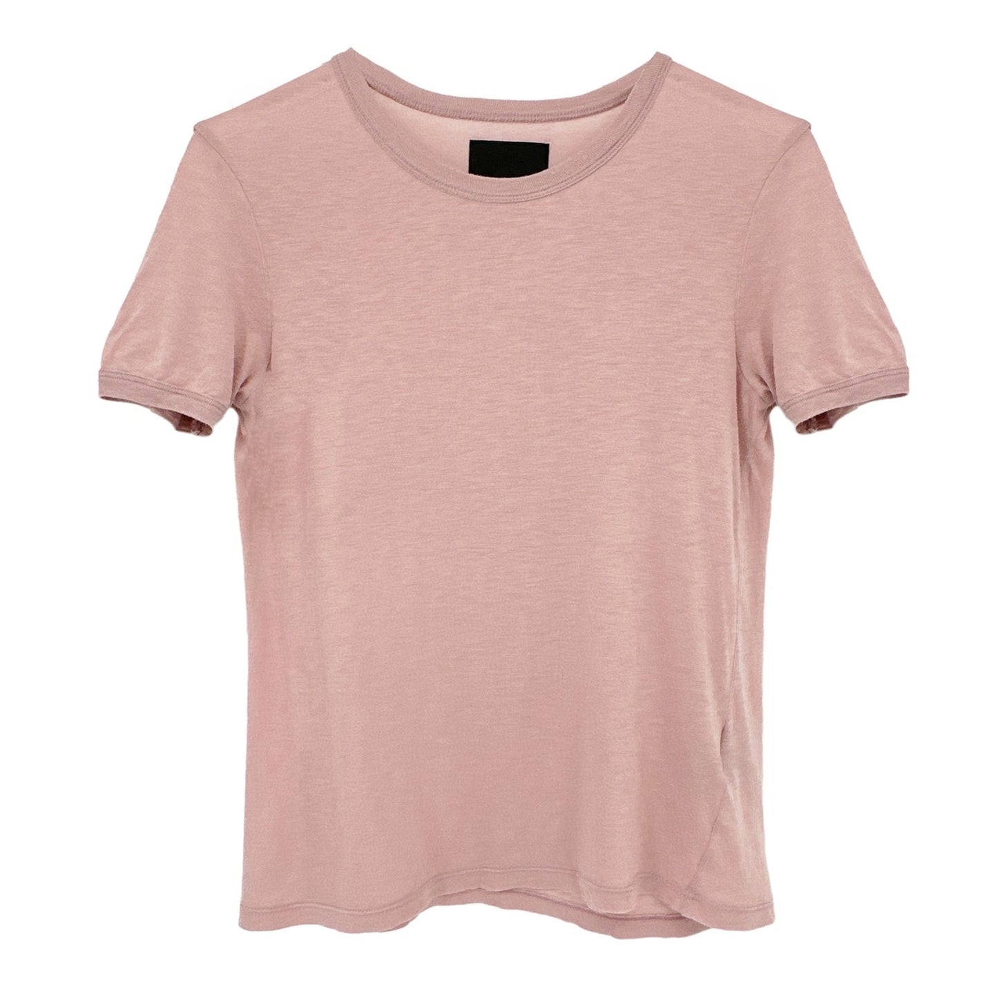 RtA Quinton Ringer Tee Shirt in Blush S