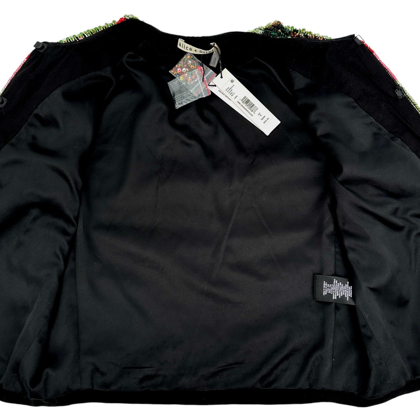 ALICE+OLIVIA Kidman Beaded Jacket S