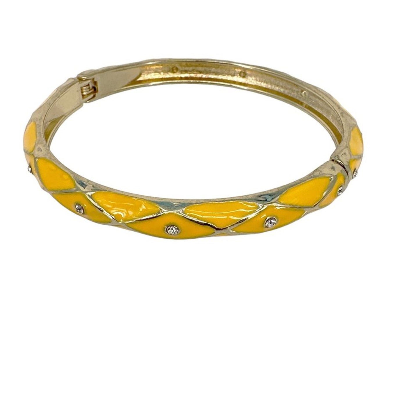 SEQUIN by NORDSTROM Enamel & Crystal Hinged Bangle Bracelet Set of 5