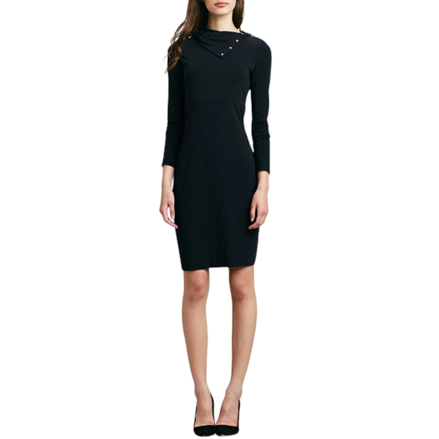 DIANE Von FURSTENBERG DVF Turtle Cotton Knit Sheath Dress S