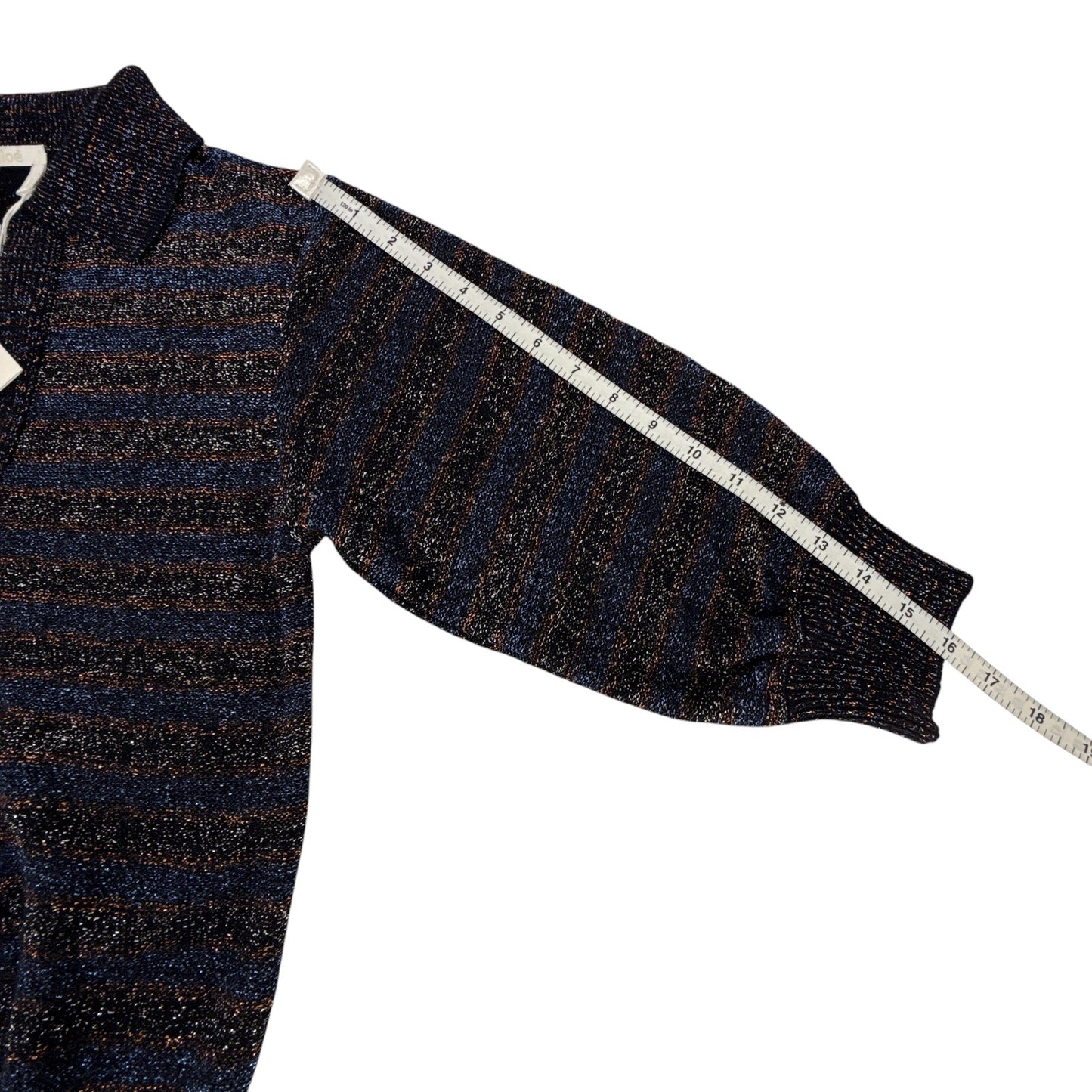 CHLOE Lurex Polo Sweater M