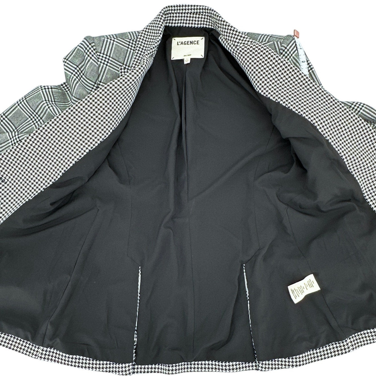 L'AGENCE Chamberlain Plaid & Houndstooth Blazer 2