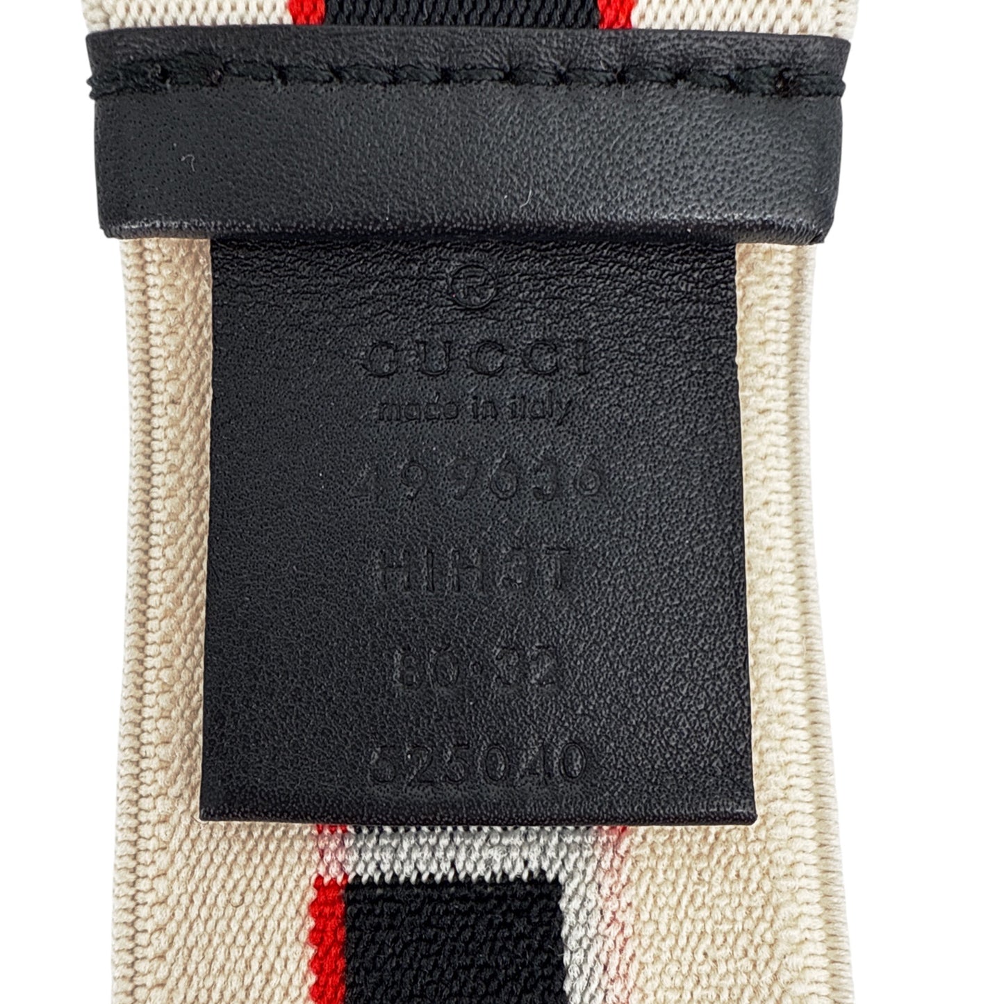 GUCCI Jacquard Crystal Stripe Double G Belt 80cm|32in