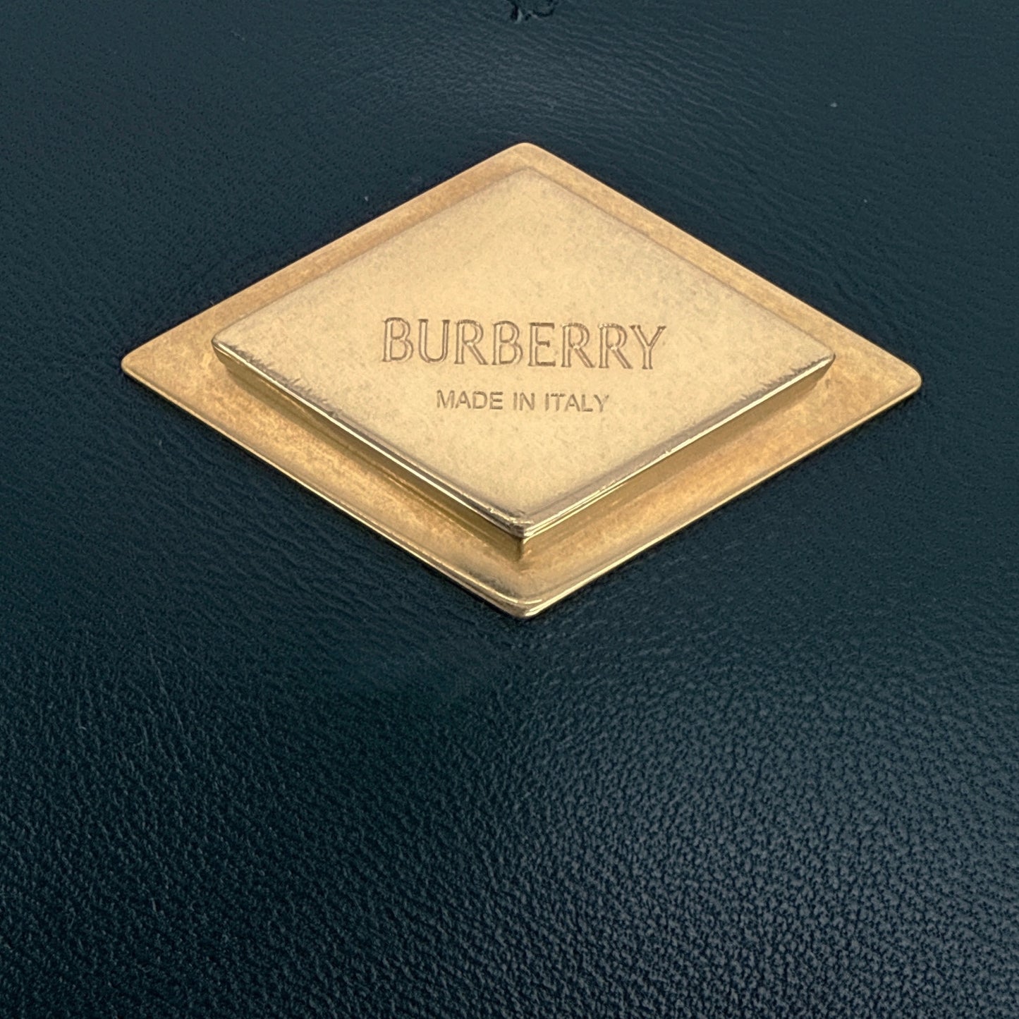 BURBERRY Snip Chain Bag Puffy Nappa Leather in Vine