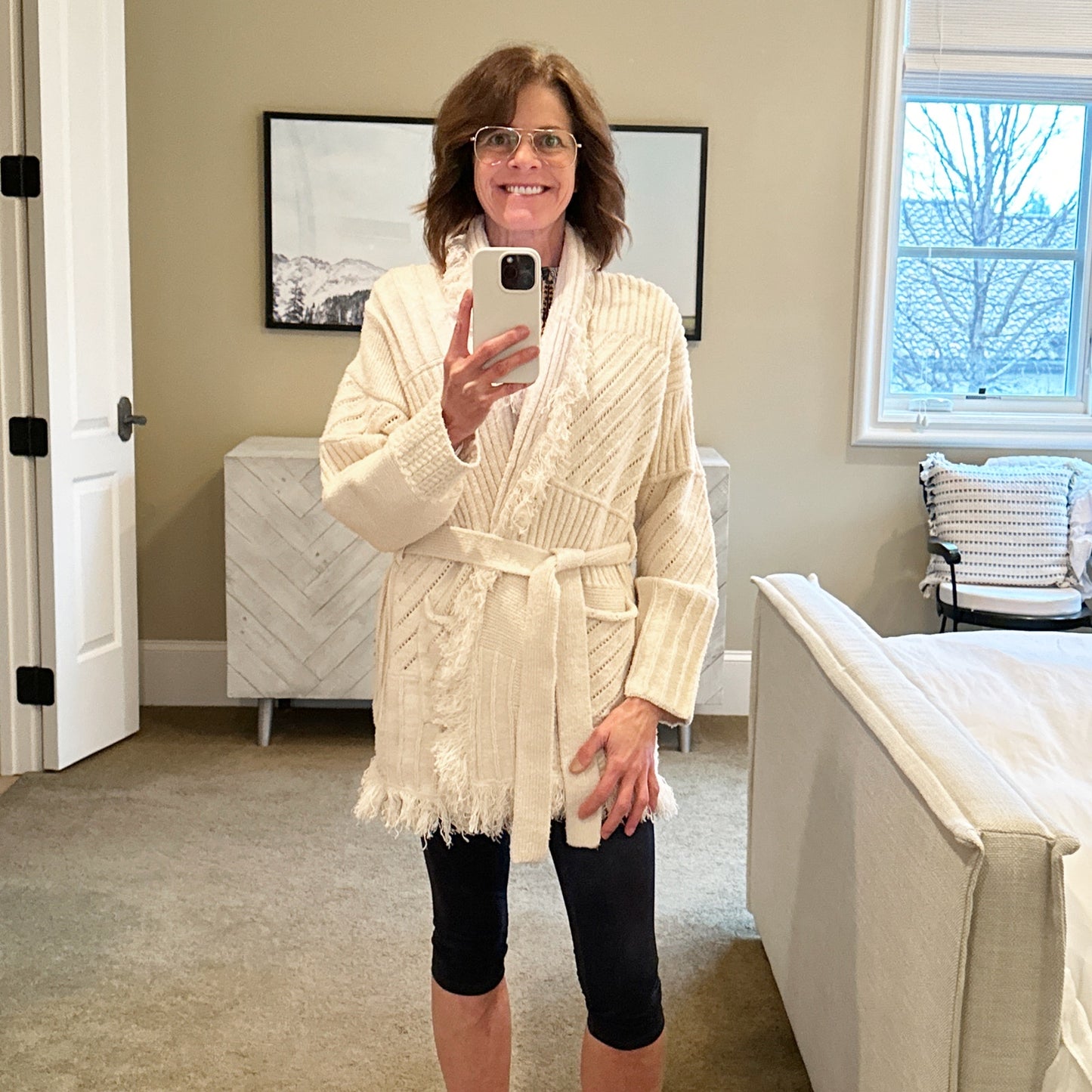 GOLDEN GOOSE Journey Knit Belted Cardigan M