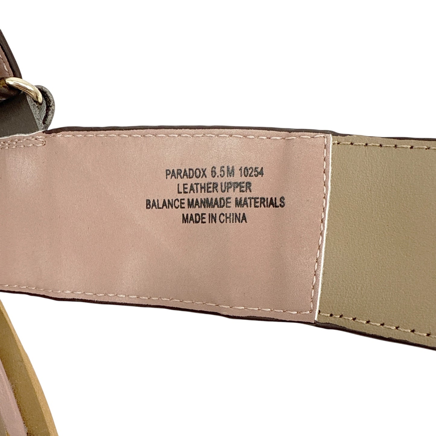 NAKED FEET Paradox in Ecru Wedge Sandals 6.5