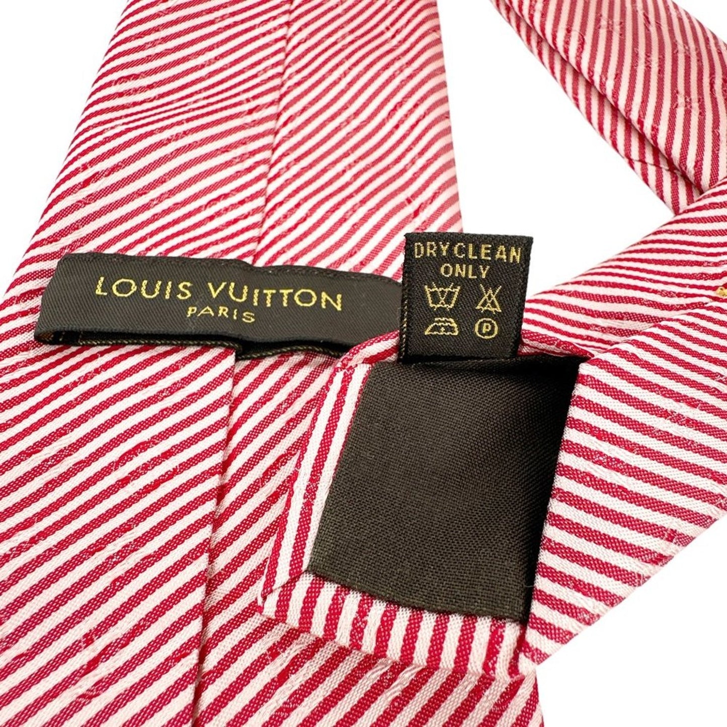 LOUIS VUITTON Monogram Diagonal Tie in Red