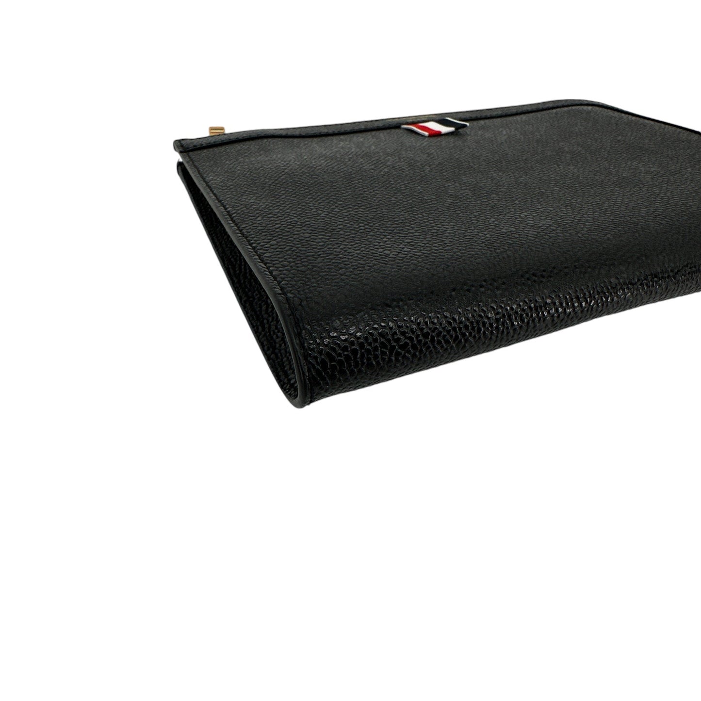 THOM BROWNE Mini Pebble Grain Gusset Folio