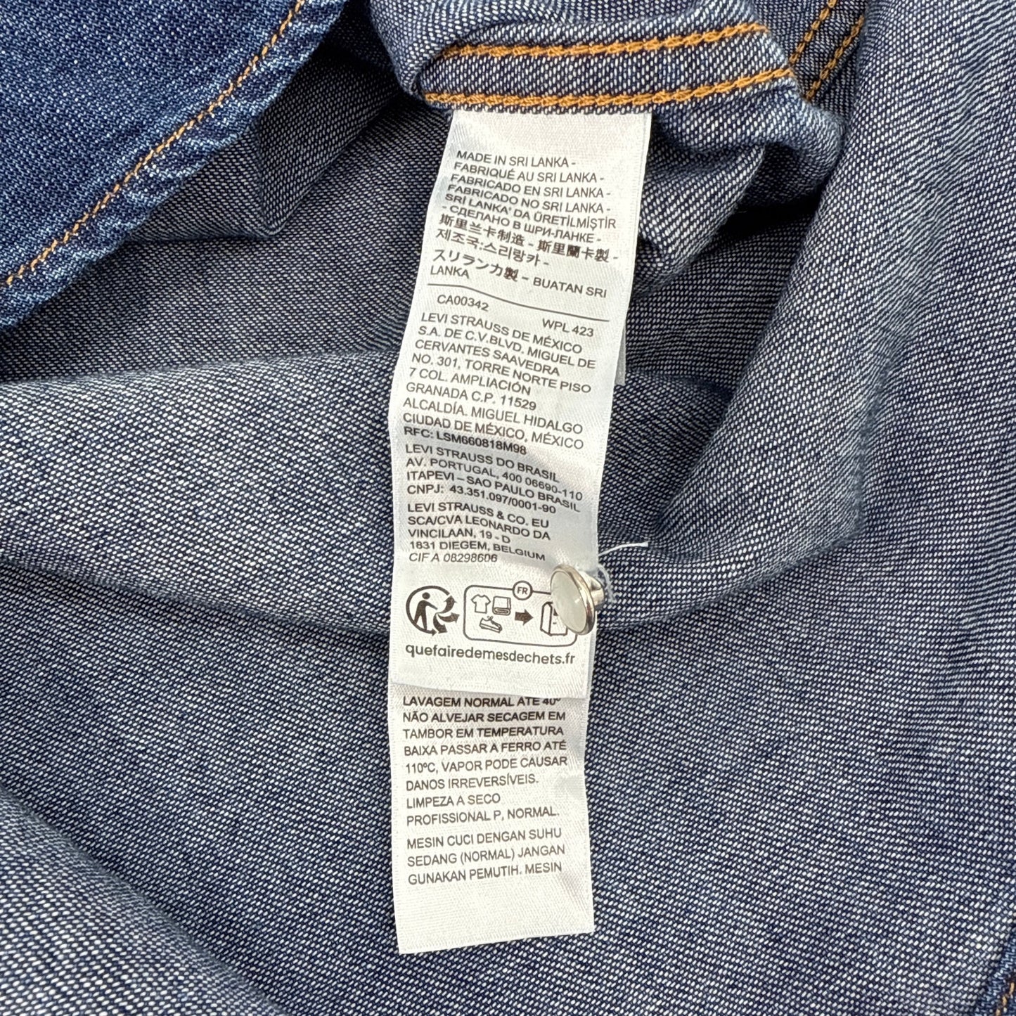 LEVI'S Iconic Western Shirt in Air Space 3 S