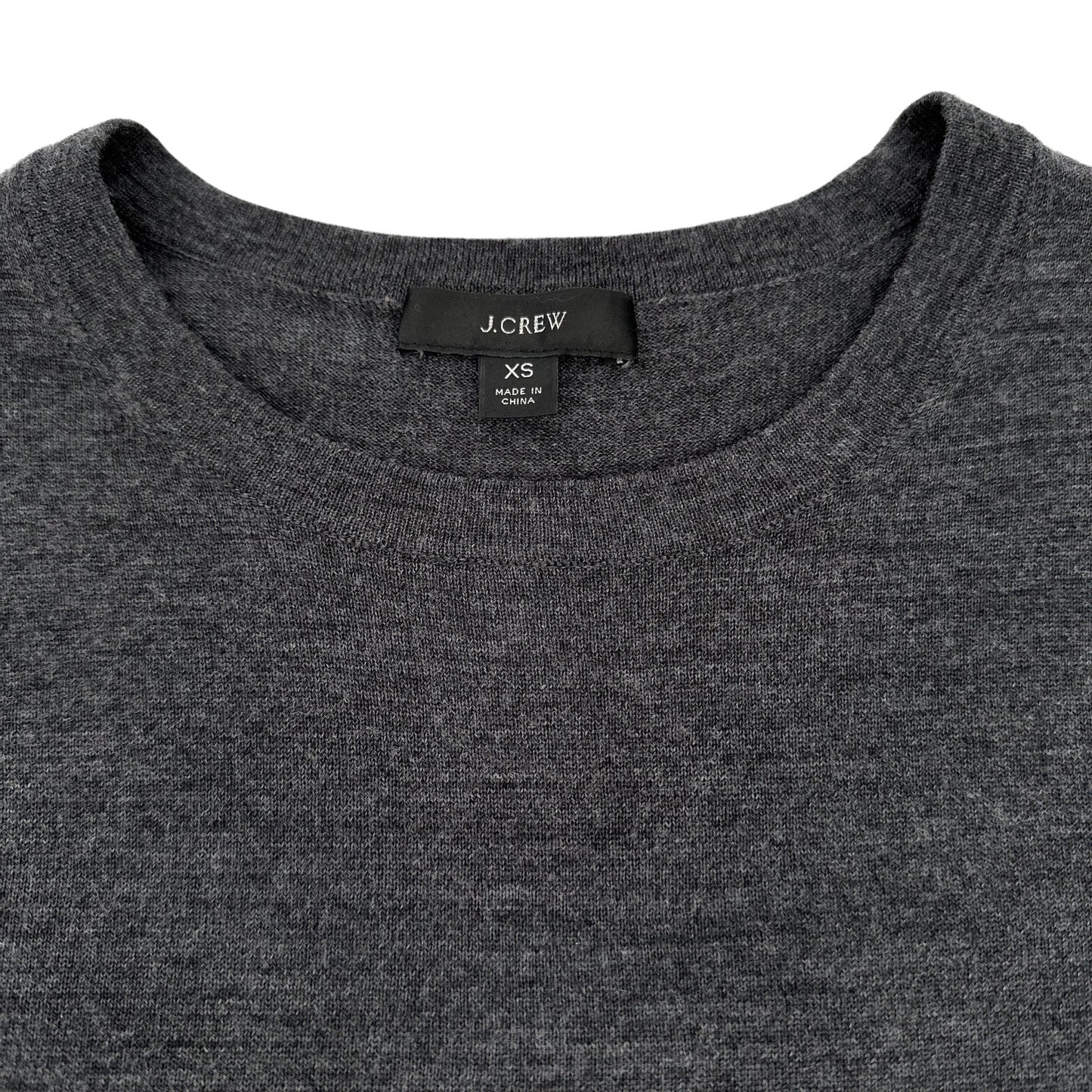 J.CREW Margot Crewneck Sweater in Charcoal XS