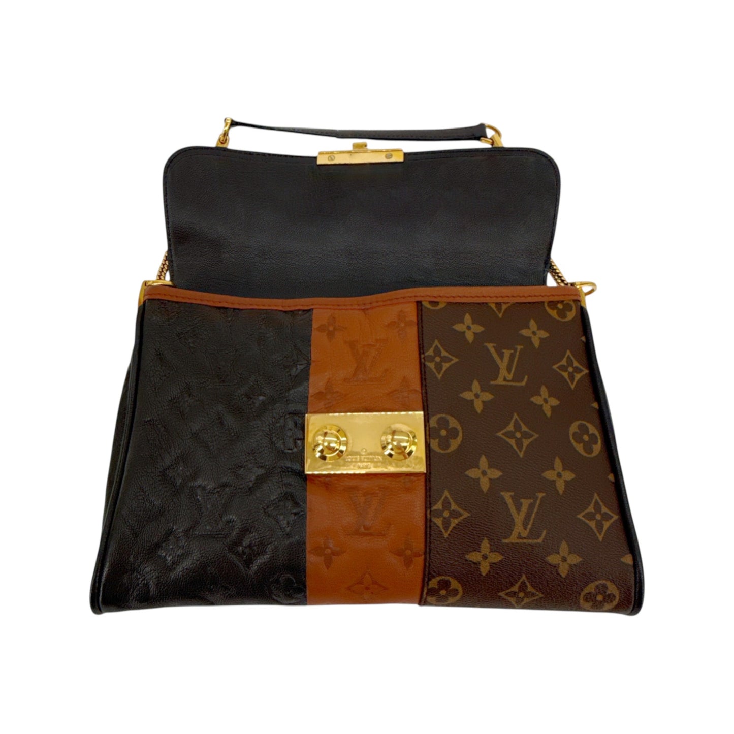LOUIS VUITTON Limited Edition Monogram Blocks Pochette Plate Marine