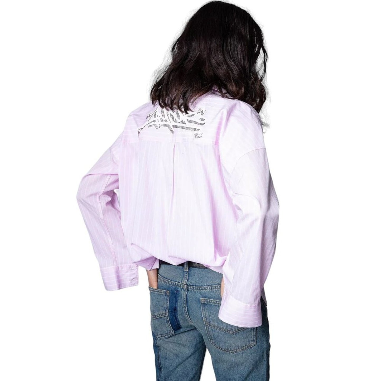 ZADIG & VOLTAIRE Tamara Pop Raye Striped Shirt XS