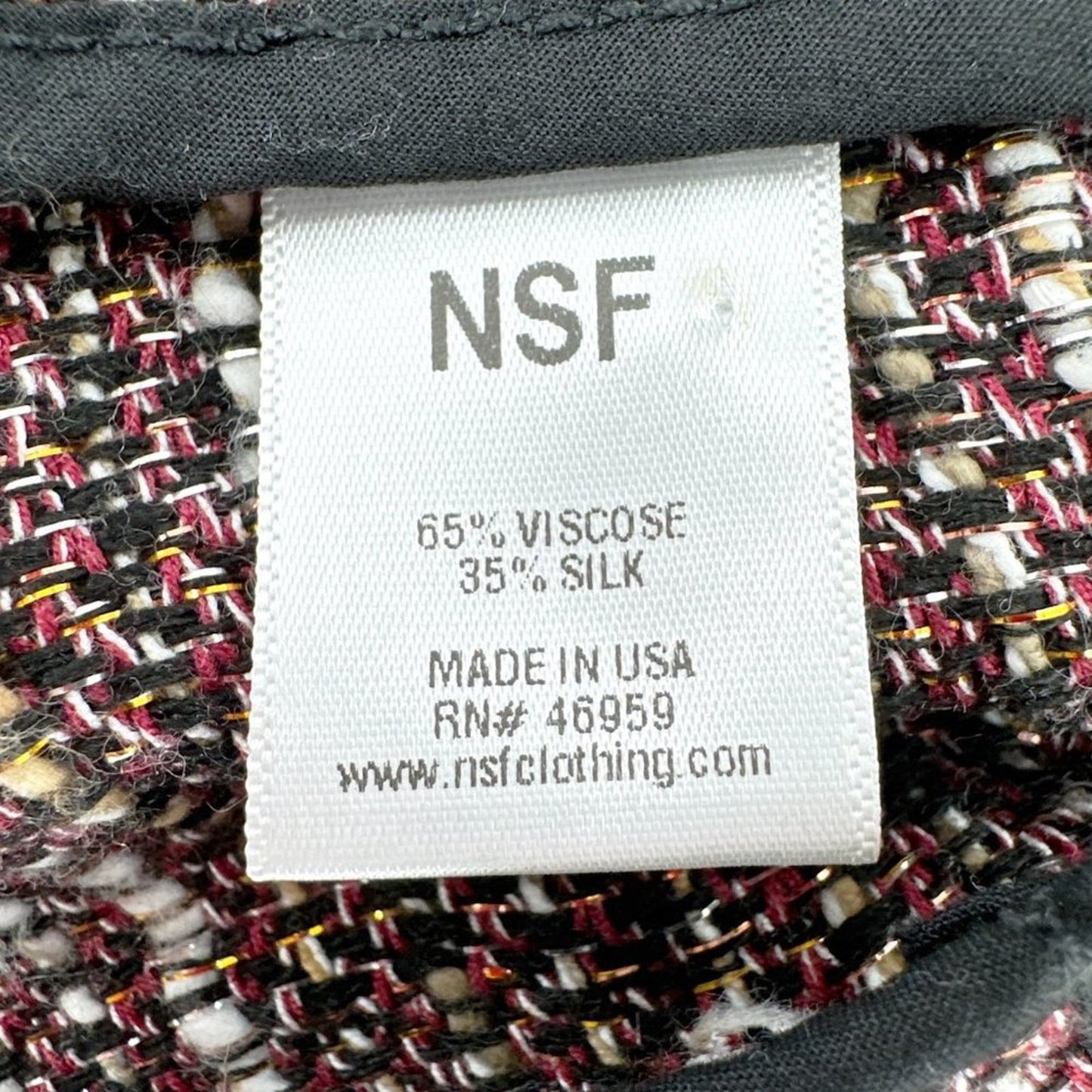 NSF Clothing Libby Jacket Mixed Berry Jacket M
