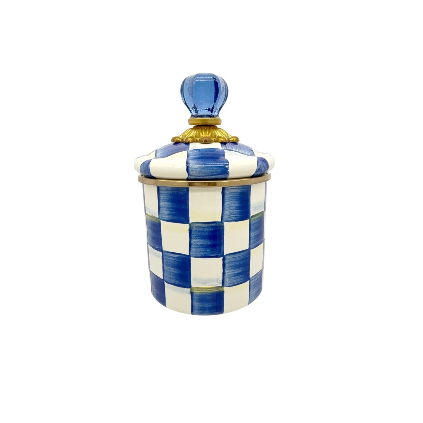 MACKENZIE-CHILDS Royal Check Canister Demi