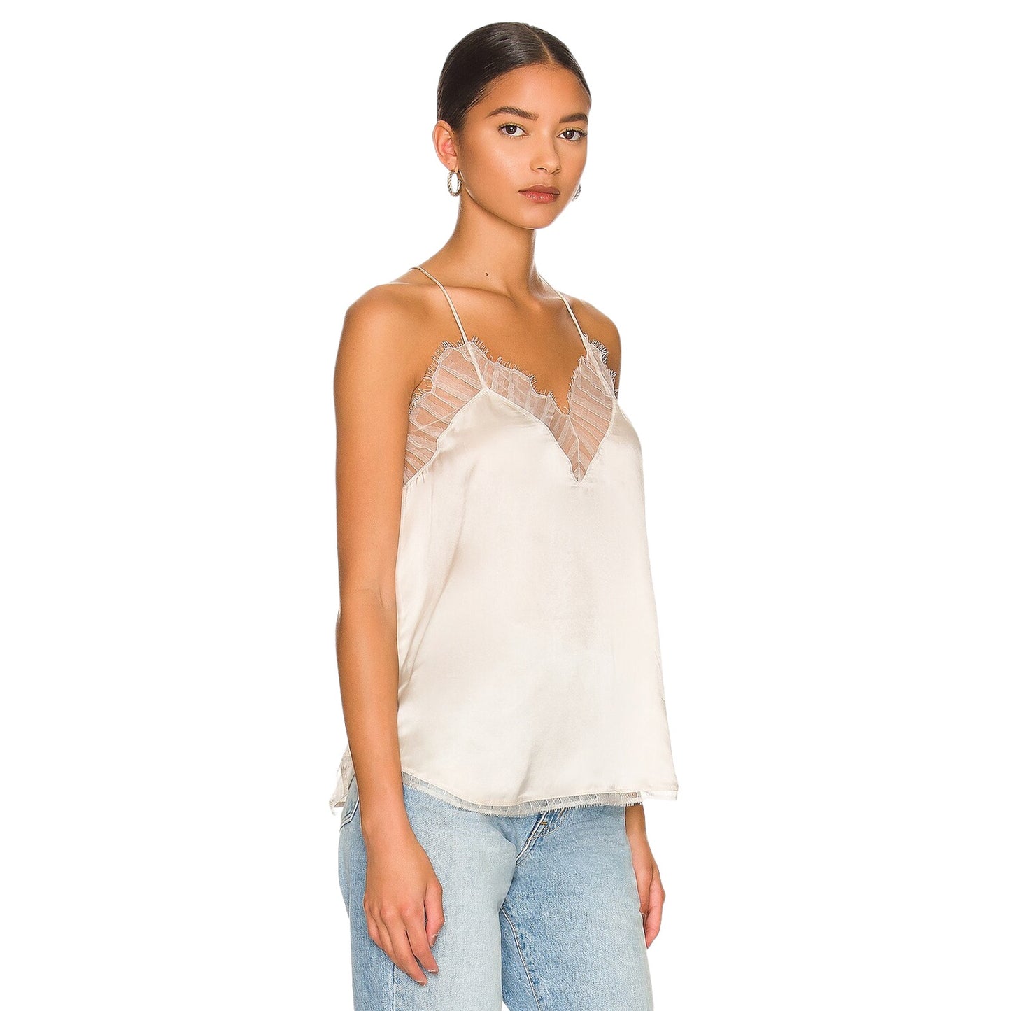 IRO Berwyn Silk Camisole in Ecru FR36|Small