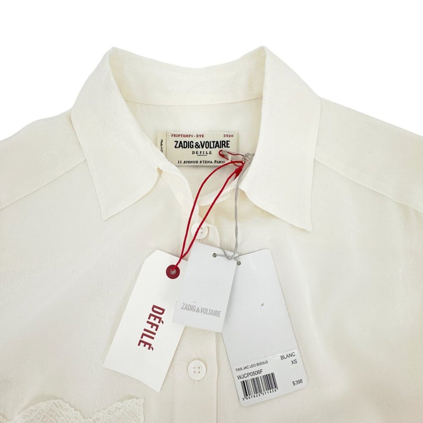 ZADIG & VOLTAIRE Tais Jac Leo Bisous Shirt XS